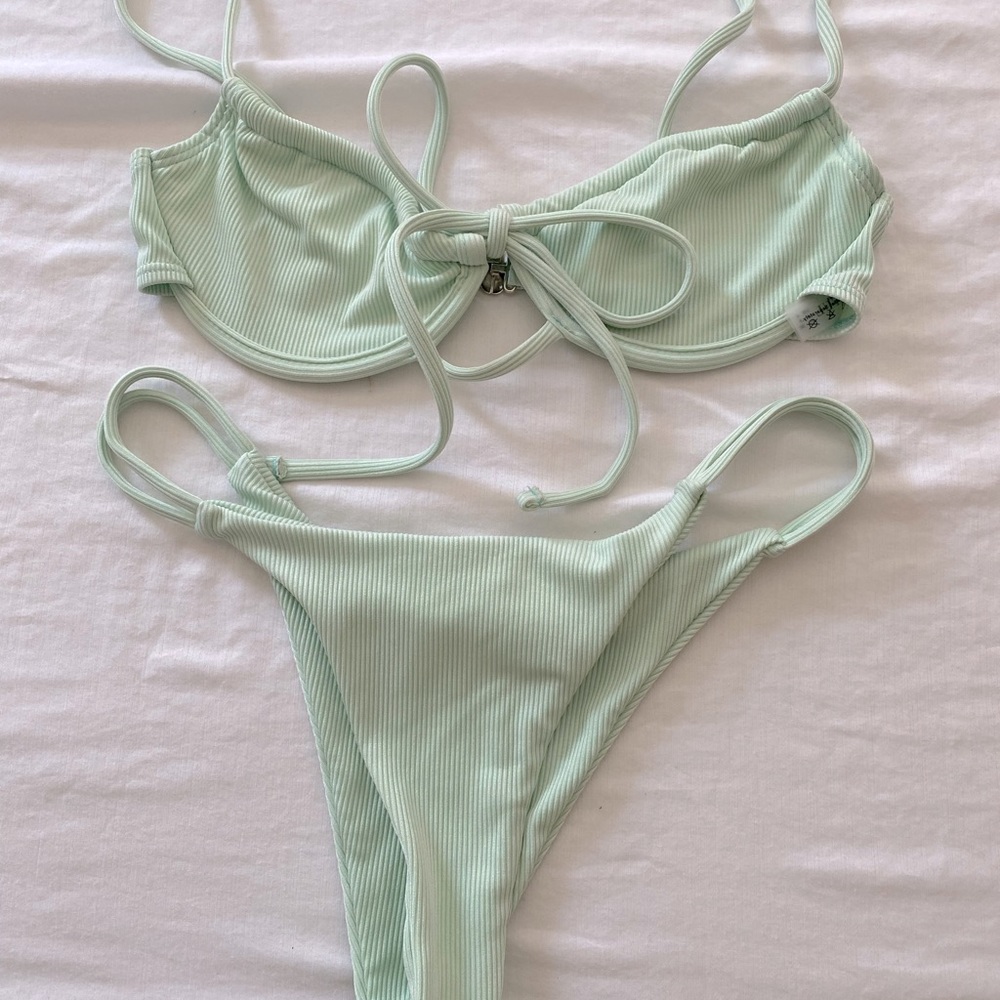 Pastel green bikini